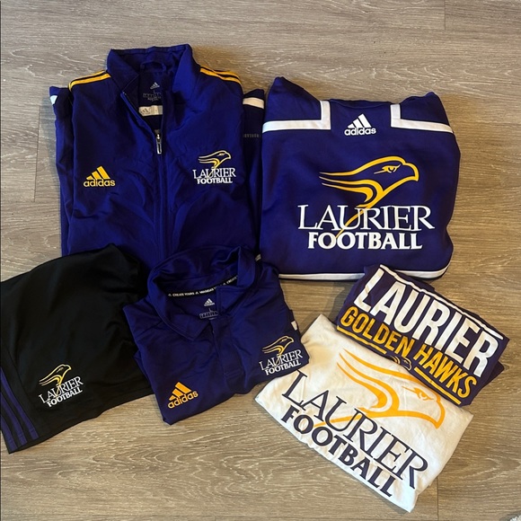 adidas Other - Adidas Laurier Football bundle! Golden hawks Large